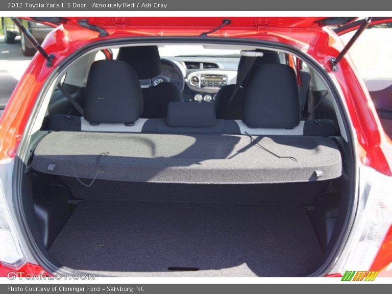 Absolutely Red / Ash Gray 2012 Toyota Yaris L 3 Door