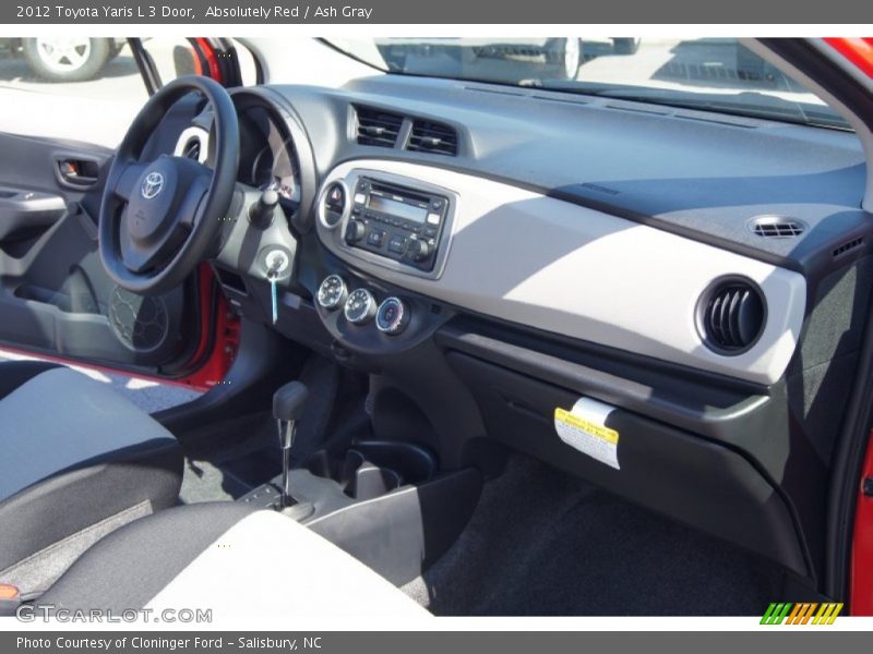 Absolutely Red / Ash Gray 2012 Toyota Yaris L 3 Door