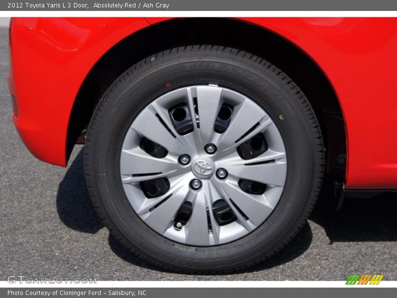 Absolutely Red / Ash Gray 2012 Toyota Yaris L 3 Door