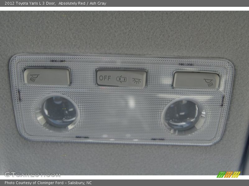 Absolutely Red / Ash Gray 2012 Toyota Yaris L 3 Door
