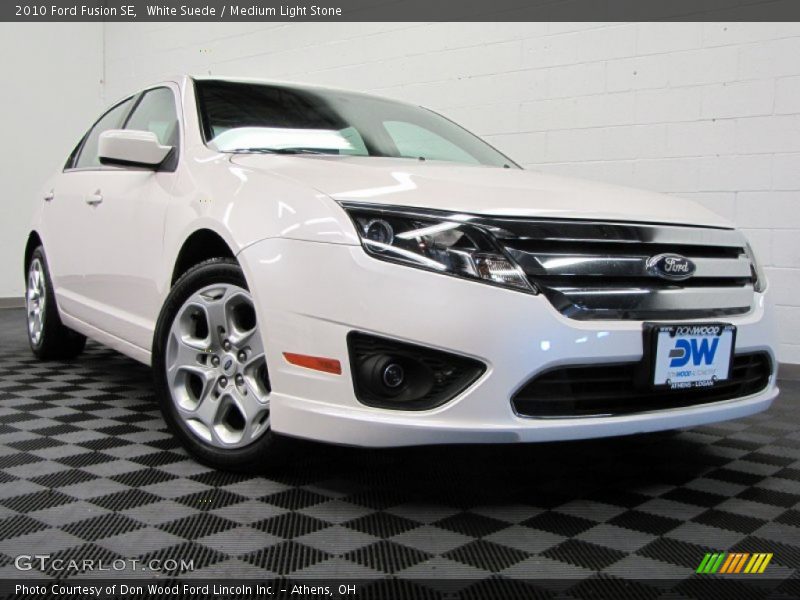 White Suede / Medium Light Stone 2010 Ford Fusion SE
