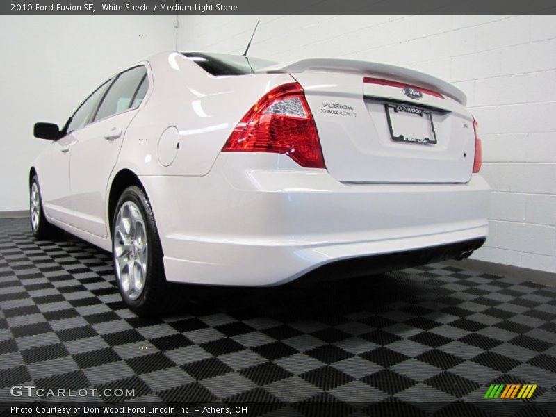 White Suede / Medium Light Stone 2010 Ford Fusion SE