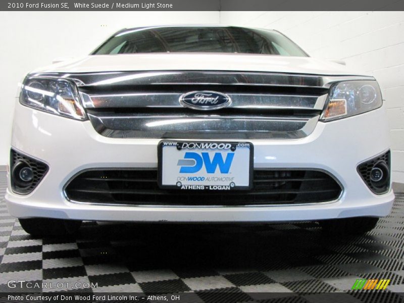 White Suede / Medium Light Stone 2010 Ford Fusion SE
