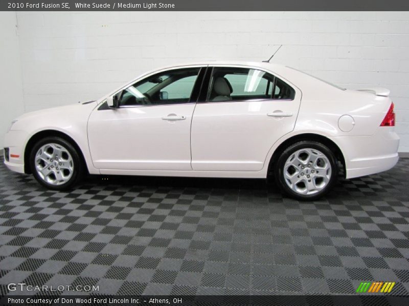 White Suede / Medium Light Stone 2010 Ford Fusion SE