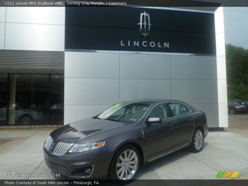 Sterling Gray Metallic / Cashmere 2011 Lincoln MKS EcoBoost AWD
