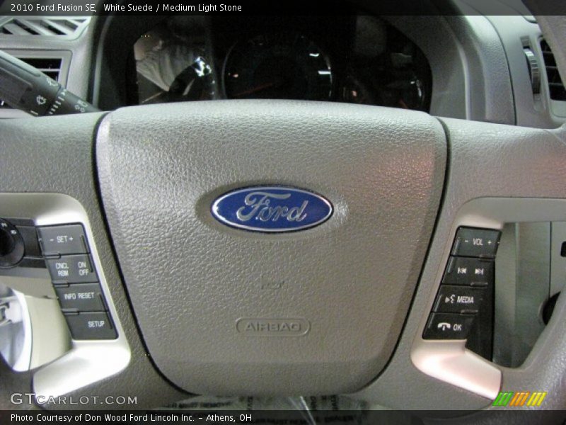 White Suede / Medium Light Stone 2010 Ford Fusion SE
