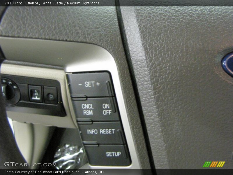 White Suede / Medium Light Stone 2010 Ford Fusion SE