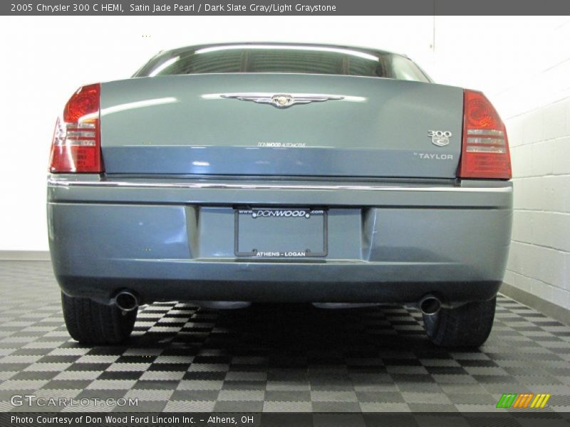 Satin Jade Pearl / Dark Slate Gray/Light Graystone 2005 Chrysler 300 C HEMI