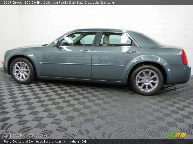 Satin Jade Pearl / Dark Slate Gray/Light Graystone 2005 Chrysler 300 C HEMI