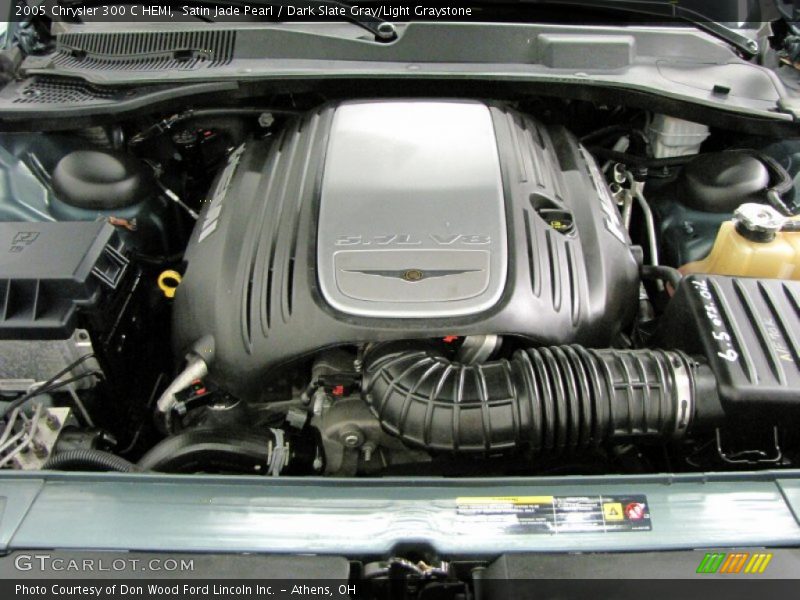 Satin Jade Pearl / Dark Slate Gray/Light Graystone 2005 Chrysler 300 C HEMI