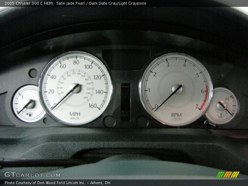 Satin Jade Pearl / Dark Slate Gray/Light Graystone 2005 Chrysler 300 C HEMI