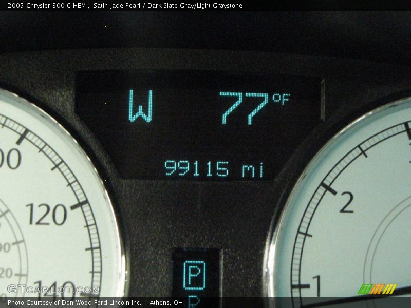 Satin Jade Pearl / Dark Slate Gray/Light Graystone 2005 Chrysler 300 C HEMI