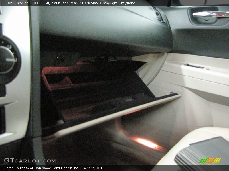 Satin Jade Pearl / Dark Slate Gray/Light Graystone 2005 Chrysler 300 C HEMI