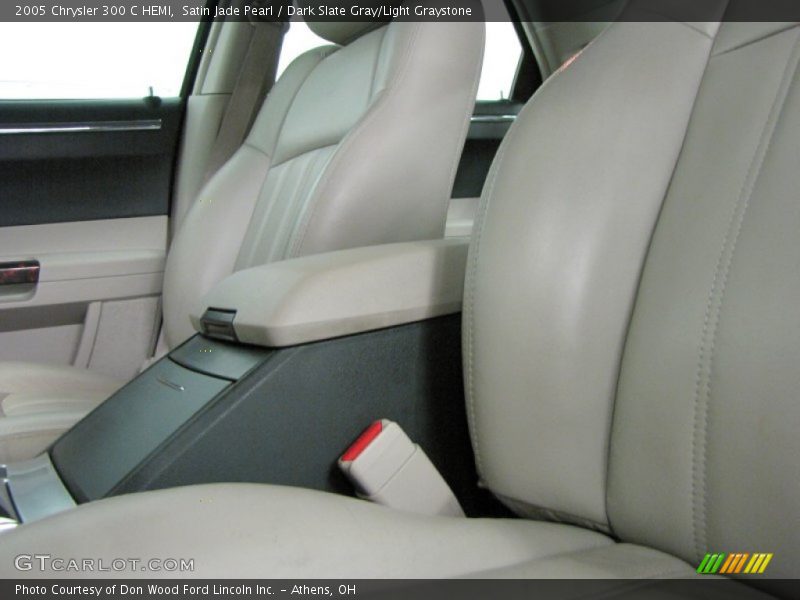 Satin Jade Pearl / Dark Slate Gray/Light Graystone 2005 Chrysler 300 C HEMI