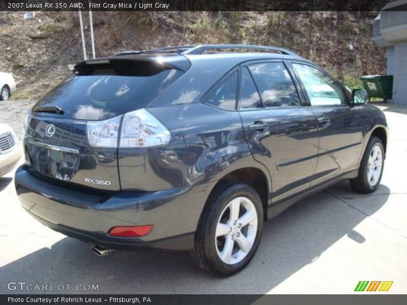 Flint Gray Mica / Light Gray 2007 Lexus RX 350 AWD