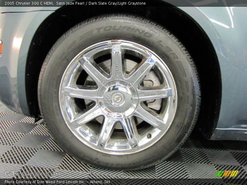 Satin Jade Pearl / Dark Slate Gray/Light Graystone 2005 Chrysler 300 C HEMI