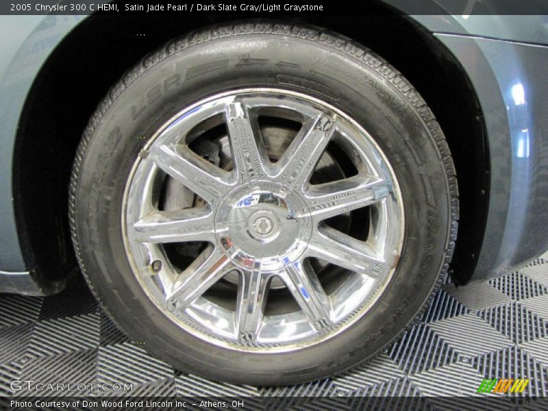 Satin Jade Pearl / Dark Slate Gray/Light Graystone 2005 Chrysler 300 C HEMI