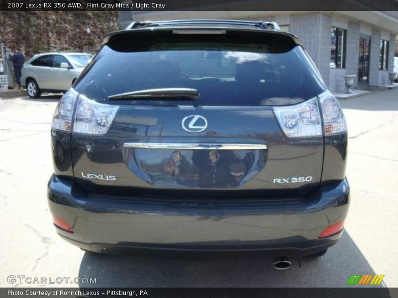 Flint Gray Mica / Light Gray 2007 Lexus RX 350 AWD
