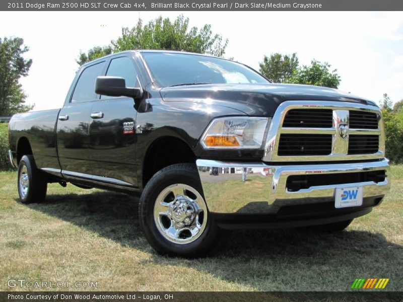 Brilliant Black Crystal Pearl / Dark Slate/Medium Graystone 2011 Dodge Ram 2500 HD SLT Crew Cab 4x4