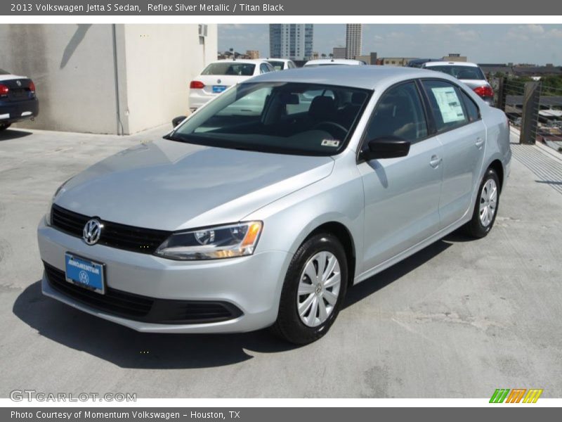 Reflex Silver Metallic / Titan Black 2013 Volkswagen Jetta S Sedan