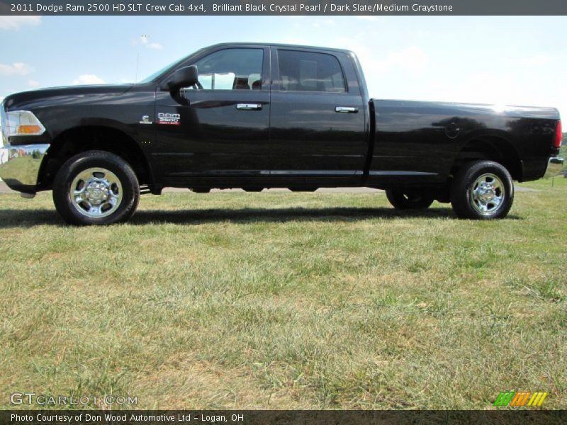 Brilliant Black Crystal Pearl / Dark Slate/Medium Graystone 2011 Dodge Ram 2500 HD SLT Crew Cab 4x4