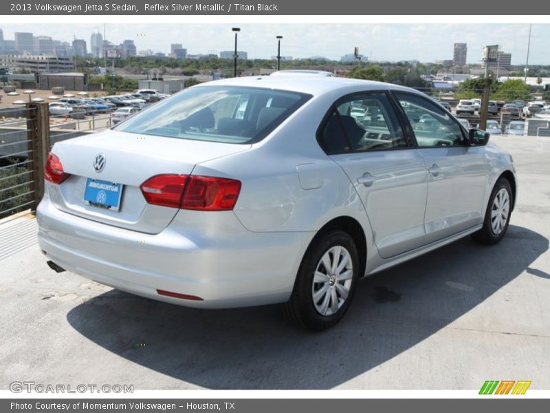 Reflex Silver Metallic / Titan Black 2013 Volkswagen Jetta S Sedan