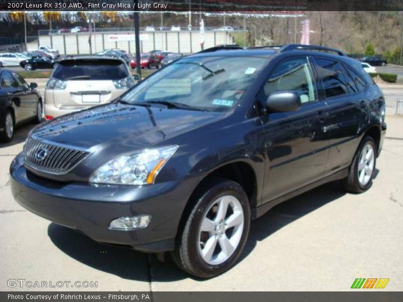 Flint Gray Mica / Light Gray 2007 Lexus RX 350 AWD