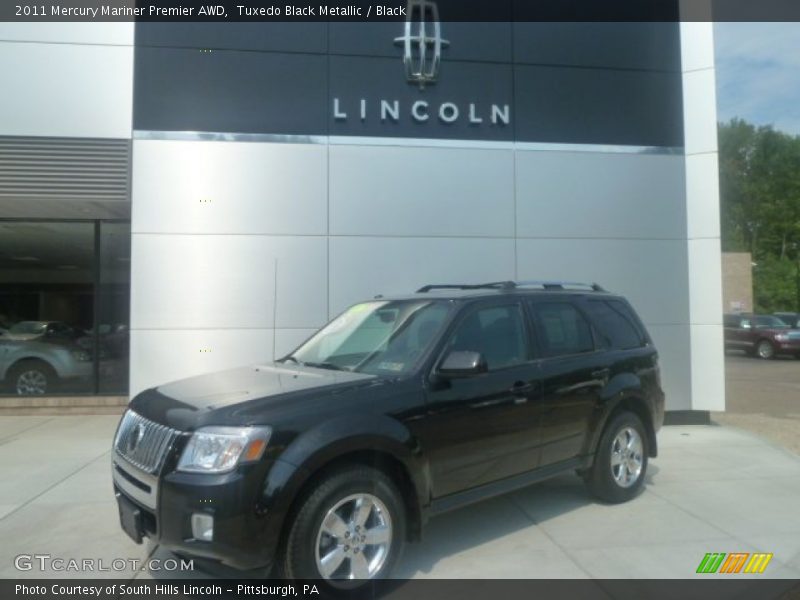 Tuxedo Black Metallic / Black 2011 Mercury Mariner Premier AWD
