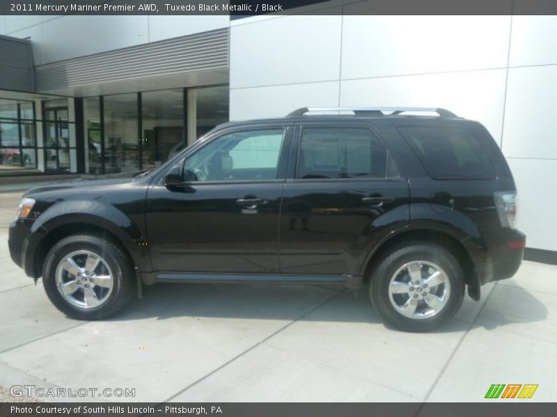Tuxedo Black Metallic / Black 2011 Mercury Mariner Premier AWD