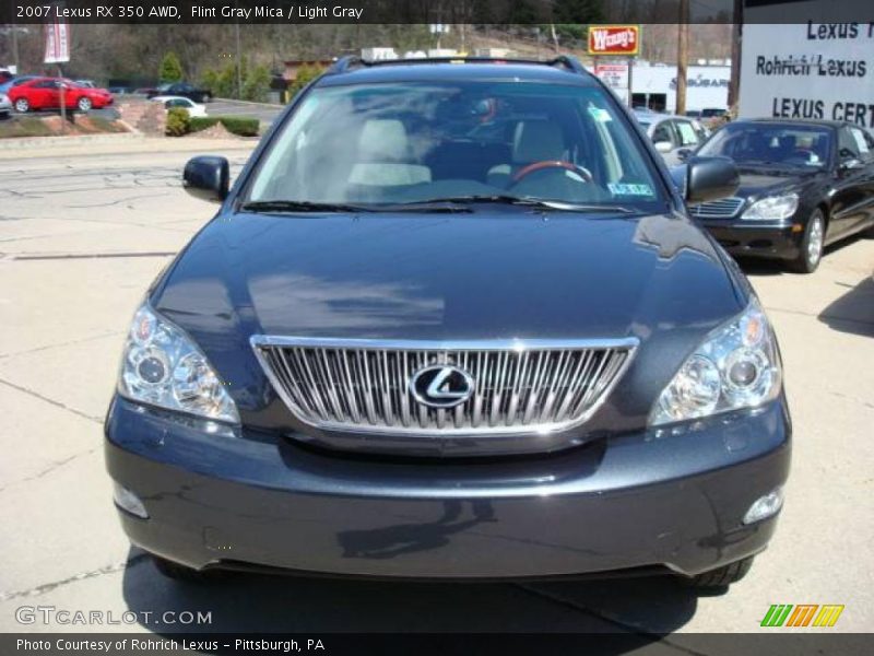 Flint Gray Mica / Light Gray 2007 Lexus RX 350 AWD