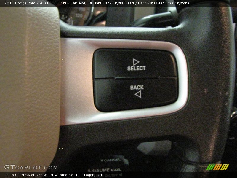 Brilliant Black Crystal Pearl / Dark Slate/Medium Graystone 2011 Dodge Ram 2500 HD SLT Crew Cab 4x4