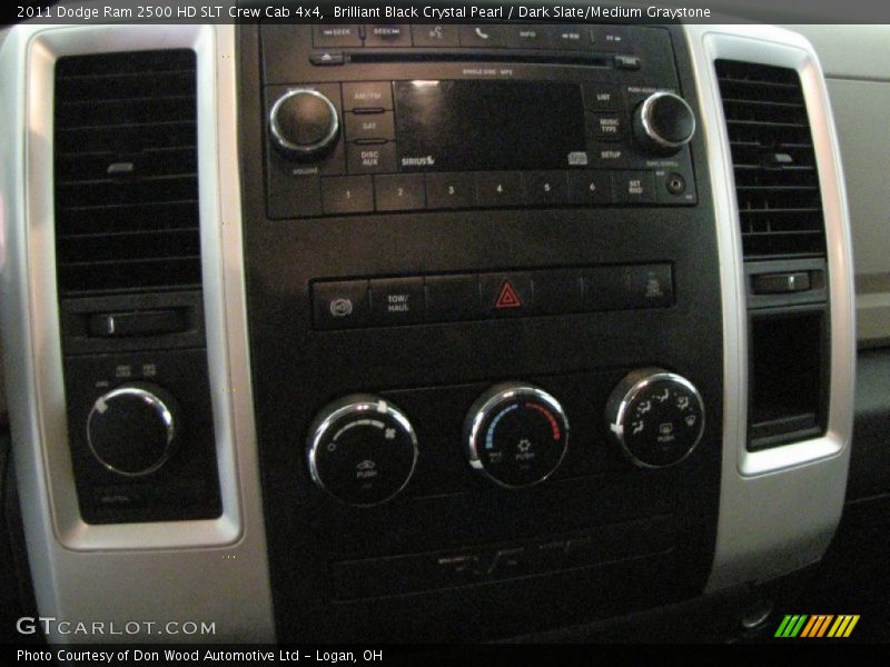 Brilliant Black Crystal Pearl / Dark Slate/Medium Graystone 2011 Dodge Ram 2500 HD SLT Crew Cab 4x4