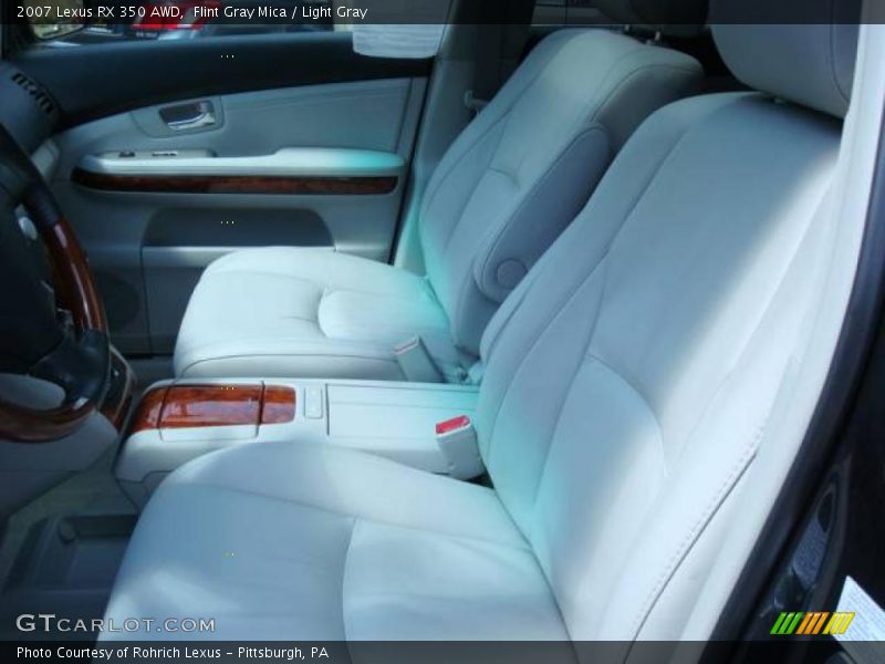 Flint Gray Mica / Light Gray 2007 Lexus RX 350 AWD