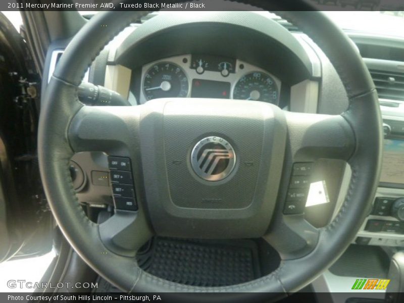 Tuxedo Black Metallic / Black 2011 Mercury Mariner Premier AWD