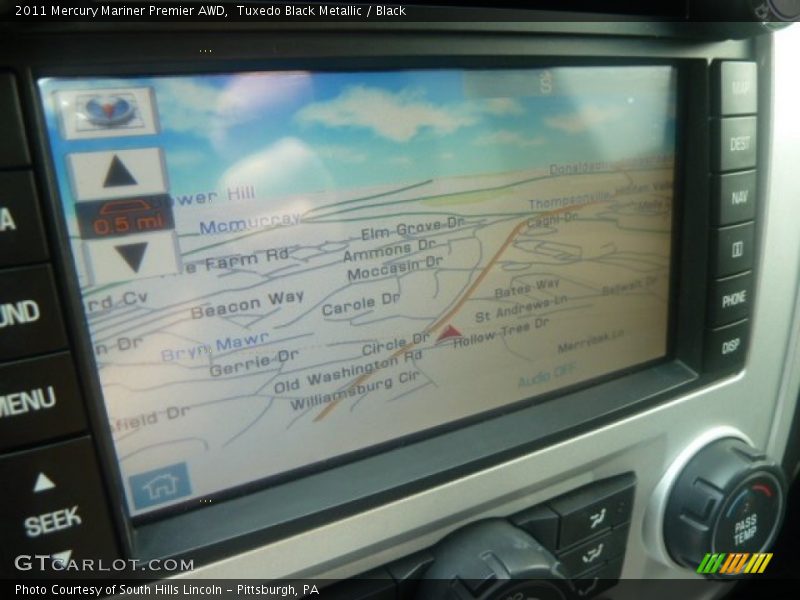 Tuxedo Black Metallic / Black 2011 Mercury Mariner Premier AWD