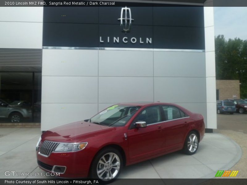 Sangria Red Metallic / Dark Charcoal 2010 Lincoln MKZ FWD