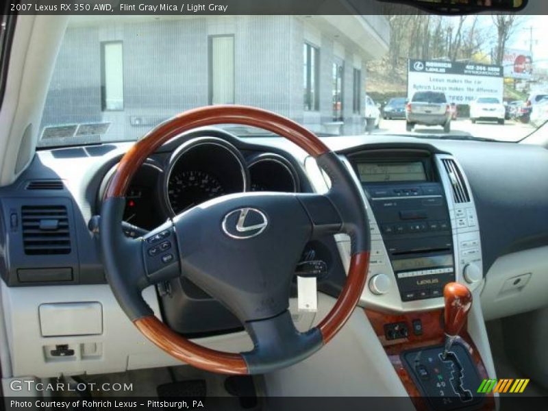 Flint Gray Mica / Light Gray 2007 Lexus RX 350 AWD