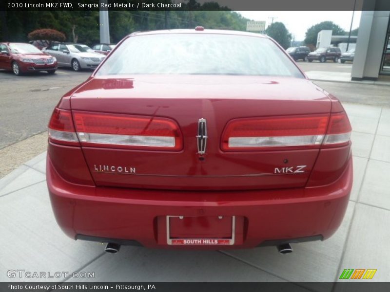 Sangria Red Metallic / Dark Charcoal 2010 Lincoln MKZ FWD