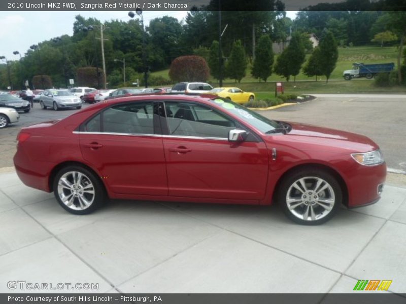 Sangria Red Metallic / Dark Charcoal 2010 Lincoln MKZ FWD