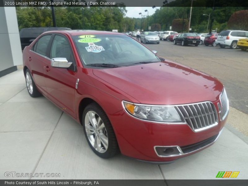 Sangria Red Metallic / Dark Charcoal 2010 Lincoln MKZ FWD