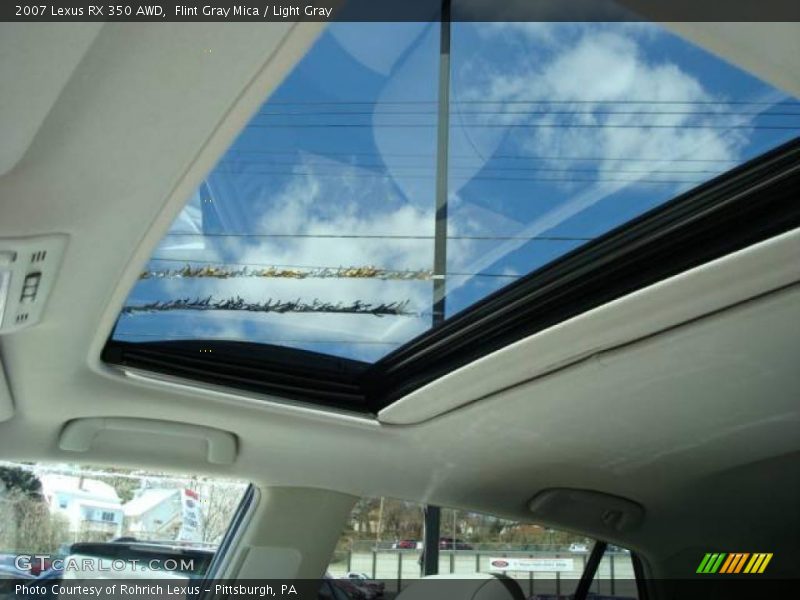 Flint Gray Mica / Light Gray 2007 Lexus RX 350 AWD