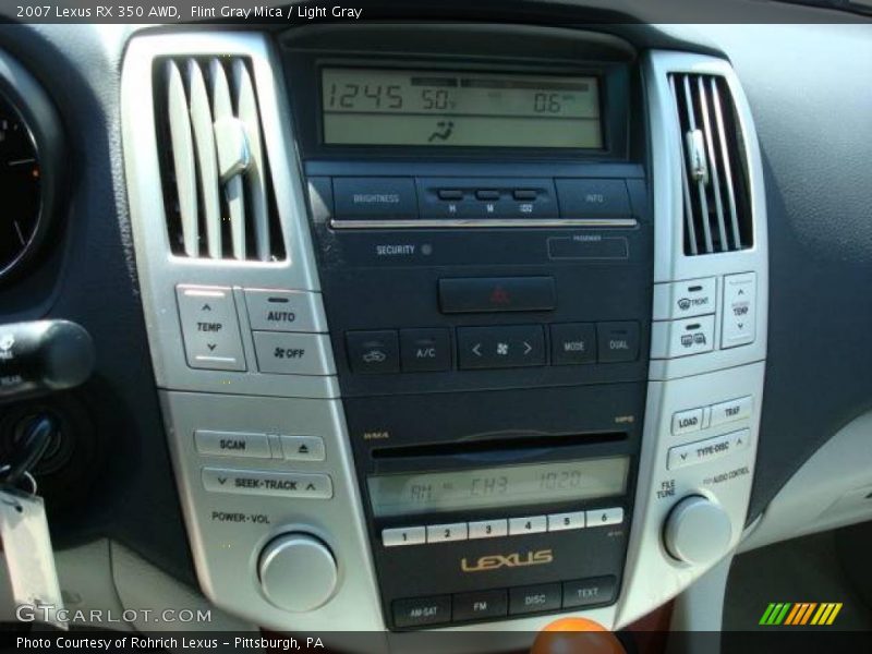 Flint Gray Mica / Light Gray 2007 Lexus RX 350 AWD