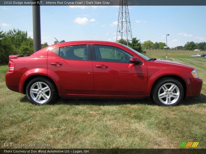 Inferno Red Crystal Pearl / Dark Slate Gray 2010 Dodge Avenger R/T