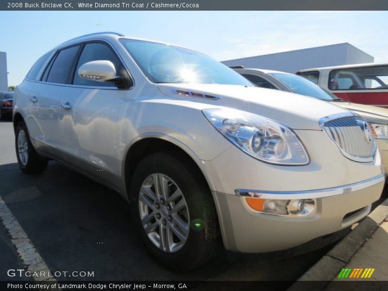 White Diamond Tri Coat / Cashmere/Cocoa 2008 Buick Enclave CX