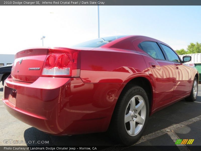 Inferno Red Crystal Pearl / Dark Slate Gray 2010 Dodge Charger SE