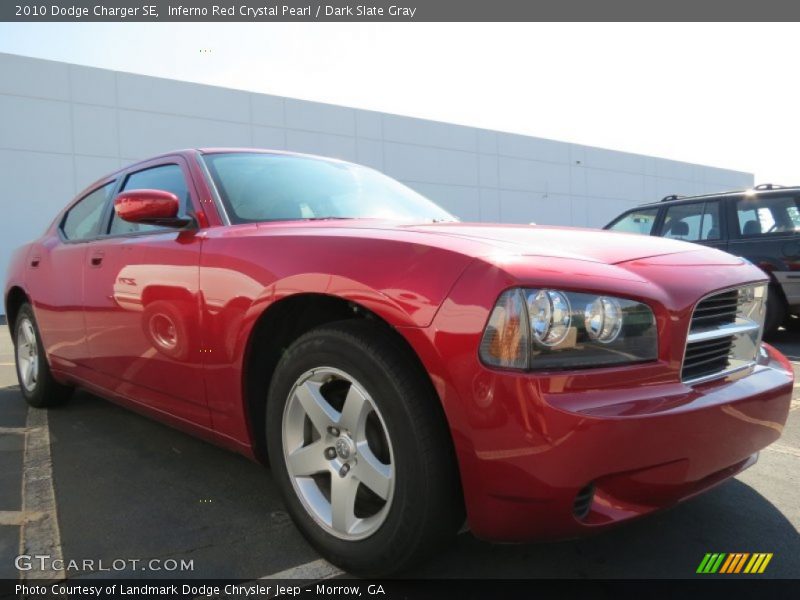 Inferno Red Crystal Pearl / Dark Slate Gray 2010 Dodge Charger SE