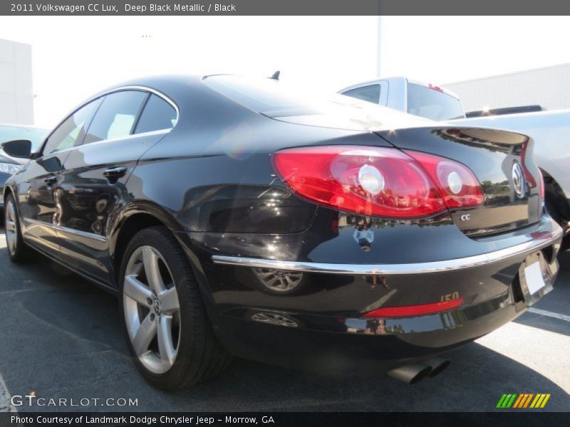 Deep Black Metallic / Black 2011 Volkswagen CC Lux