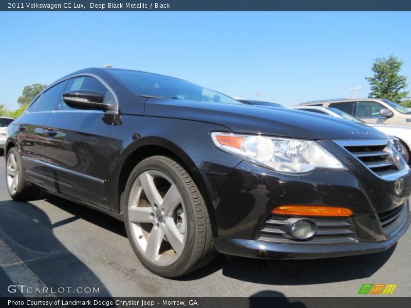 Deep Black Metallic / Black 2011 Volkswagen CC Lux