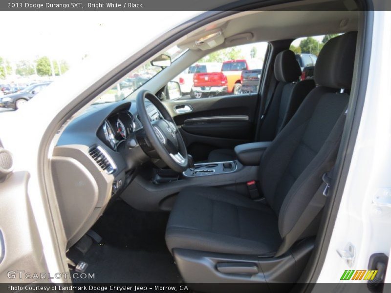 Bright White / Black 2013 Dodge Durango SXT