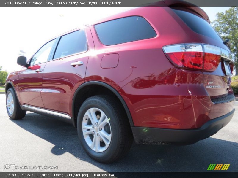 Deep Cherry Red Crystal Pearl / Black 2013 Dodge Durango Crew